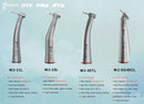 Contra angle handpiece for electric motor and implant motor 1:5, 1:1, 1:3 and 20:1
