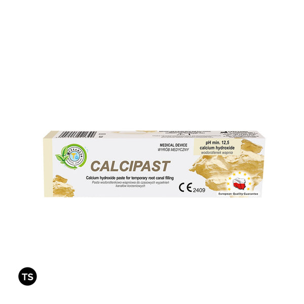 Calcium hydroxide paste by Cerkamed for temporary root canal filling