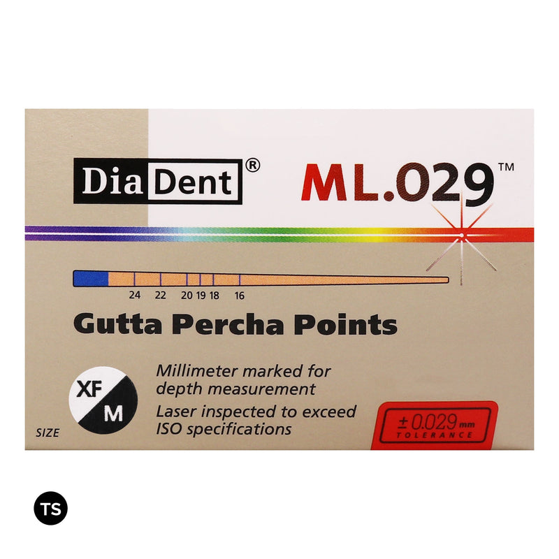 Gutta Percha from Cerkamed, DiaDent, SureEndo, available in non standard sizes from Toothsaver.co.uk
