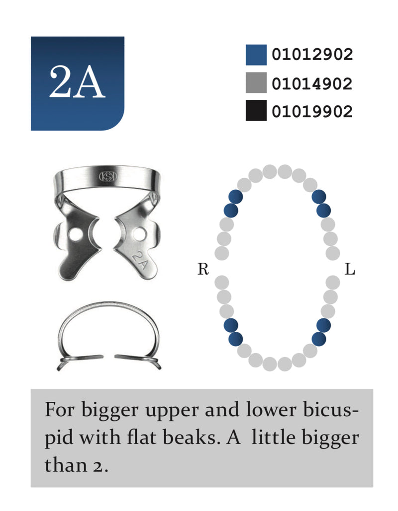 Rubber Dam Clamp no. 2a Glossy
