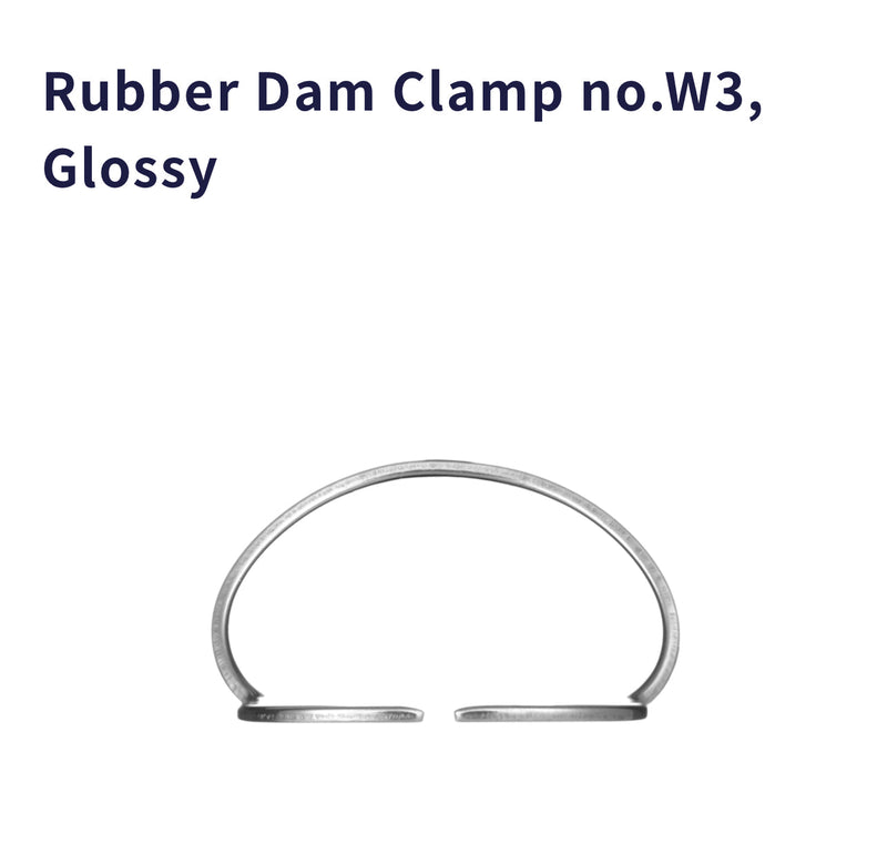 Rubber Dam Clamp no. W3 Glossy