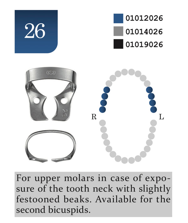 Rubber Dam Clamp no. 26 Glossy