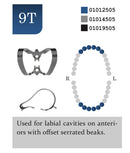 Rubber Dam Tiger Clamp no. 9T Glossy