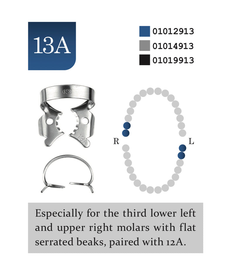 Rubber Dam Clamp no. 13a Glossy